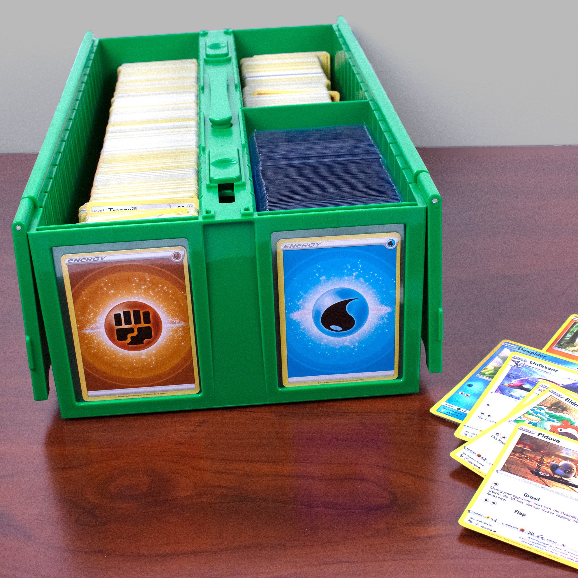 Contenitore per carte da collezione BCW, contiene 1600 carte, verde
