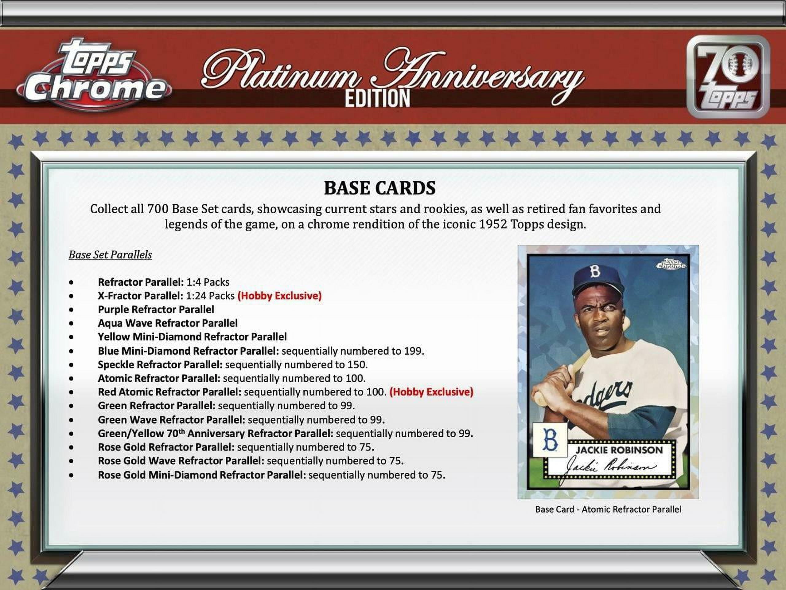 2021 Chrome Platinum Anniversary Baseball Hobby Box