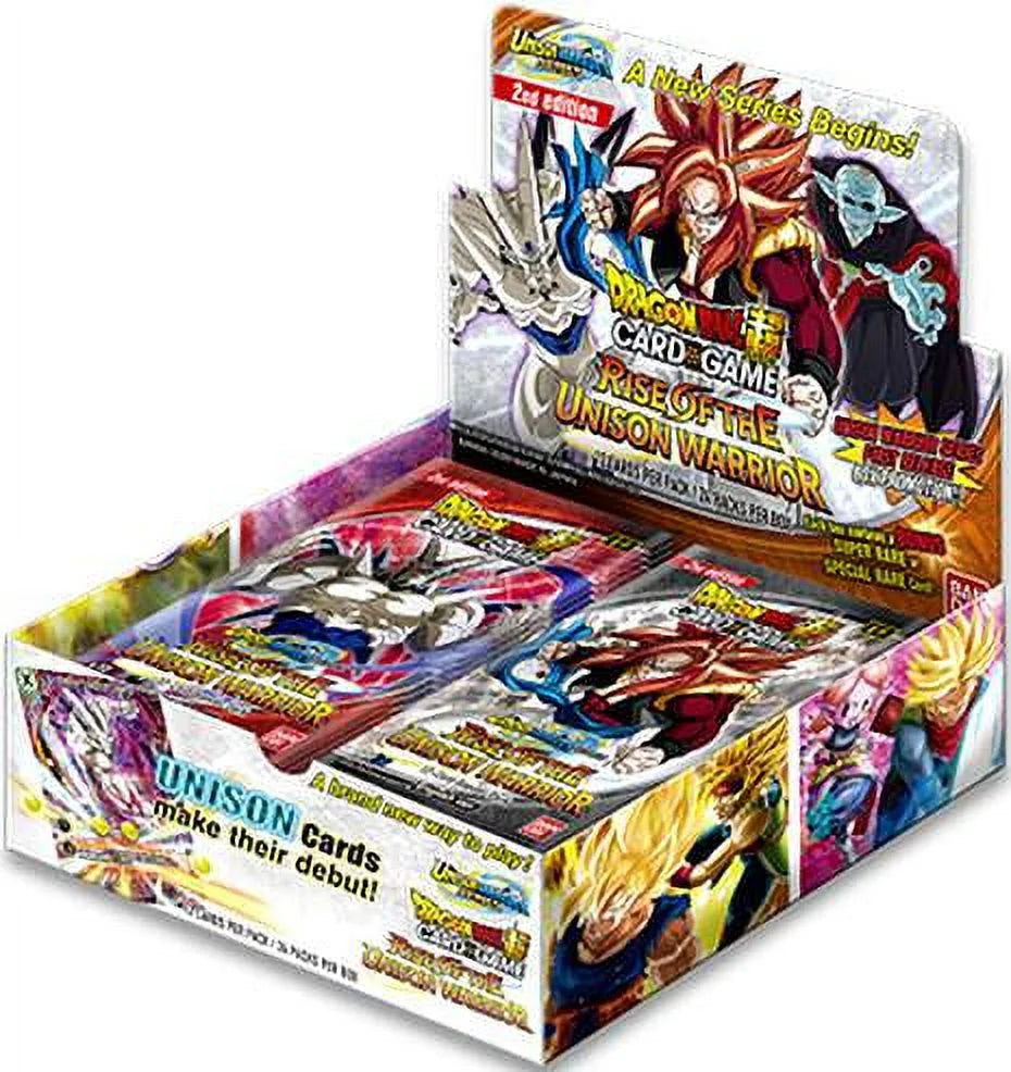 Dragon Ball Super Unison Warrior Series 1 Rise of the Unison Warrior Booster Box (24 Packs, Unlimited Edition)