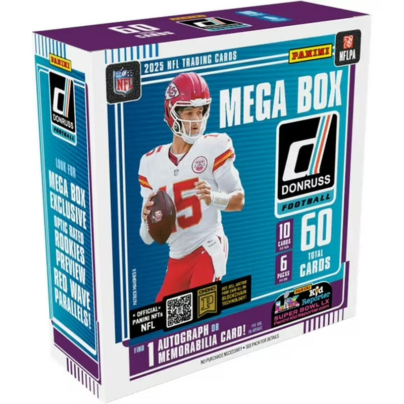 2025 Donruss Football Trading Cards Mega Box