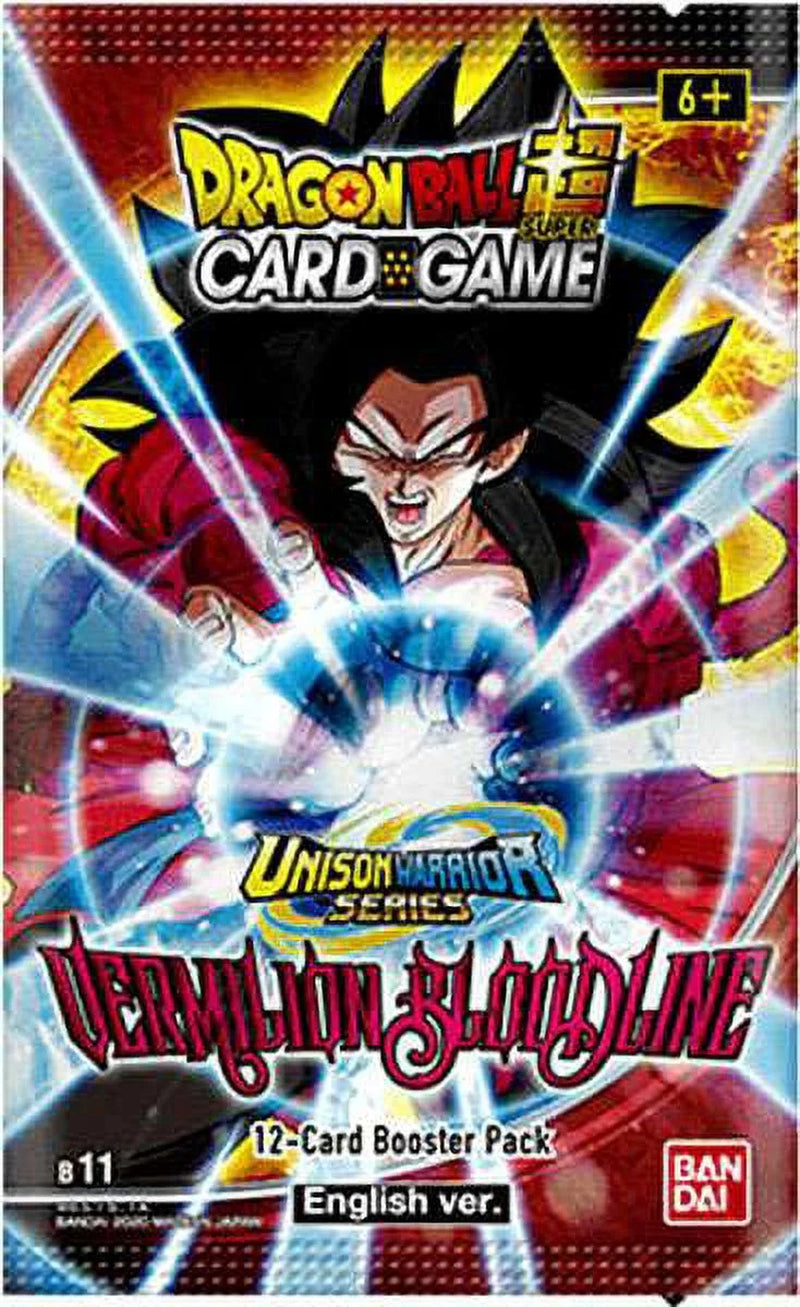 Dragon Ball Super Unison Warrior Series 2 Vermilion Bloodline Booster Box (24 Packs, Unlimited Edition)
