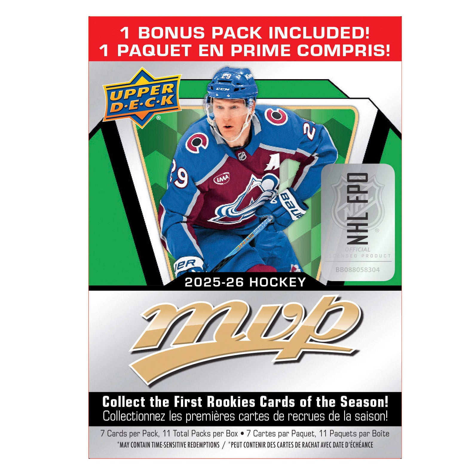 MVP Hockey 2025-26 Rookie and SP cards