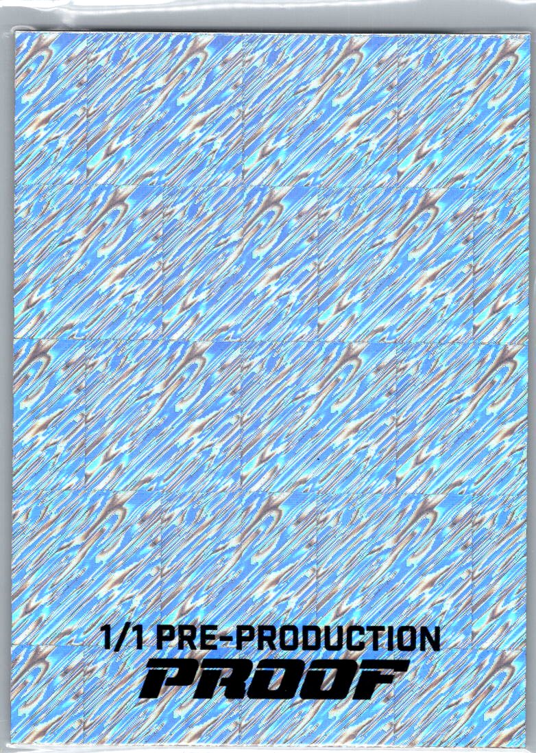 Ryne Sandberg Leaf Metal 1950 Blue Shimmer 1/1 Pre Production Proof