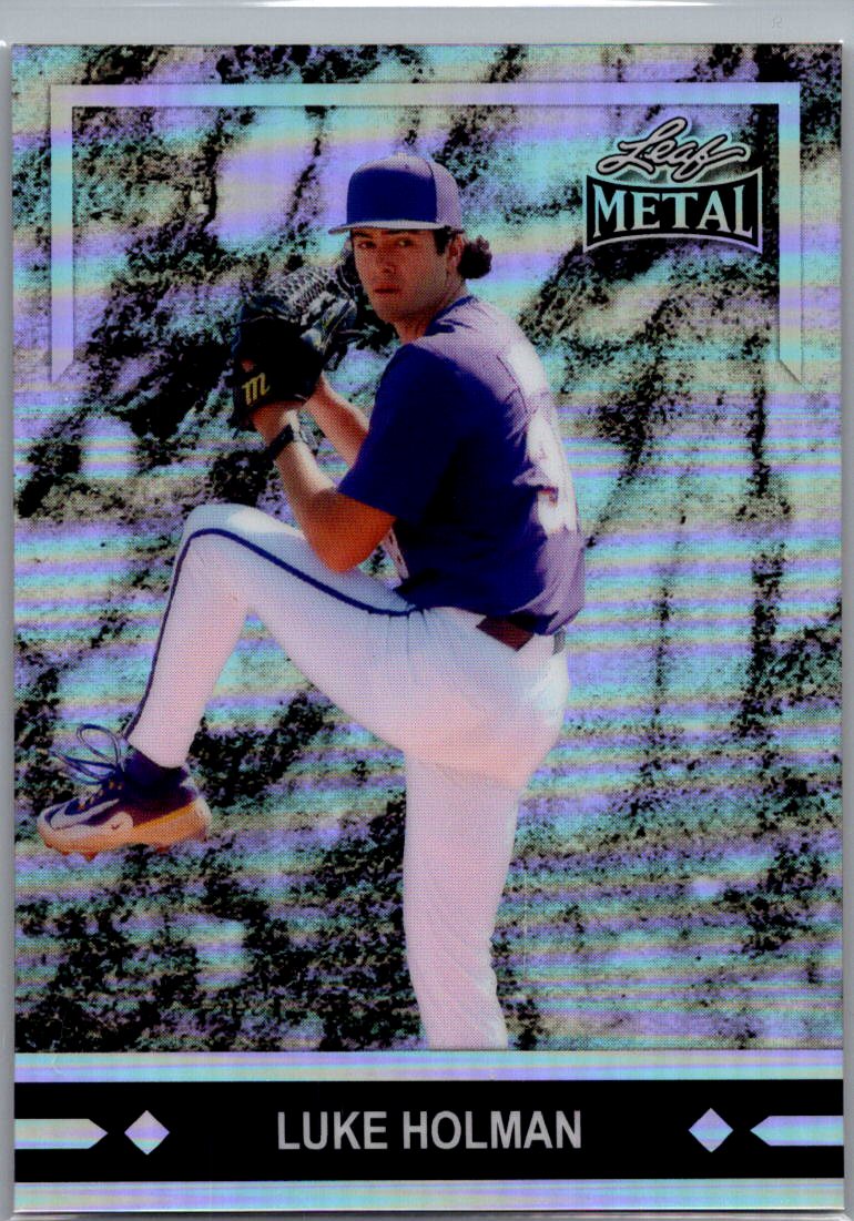 Luke Holman Leaf Metal Gold Prospects Prismatic Silver 5/5, Reds