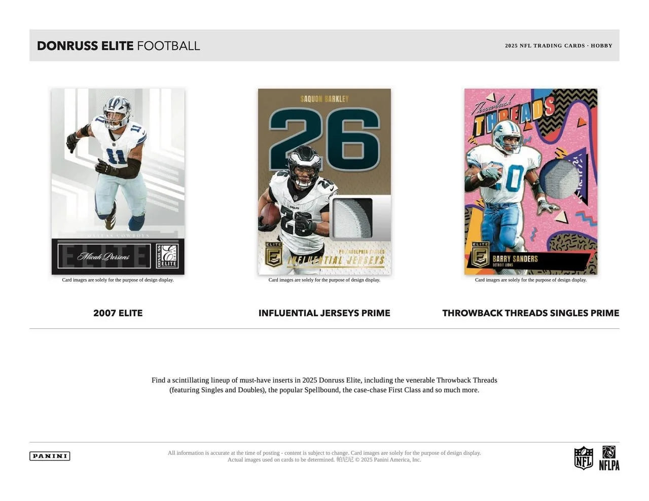 2025 Donruss Elite Football Hobby Box