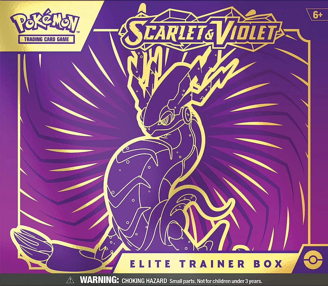 TCG Miraidon Purple Elite Trainer Box Scarlet & Violet Booster Packs