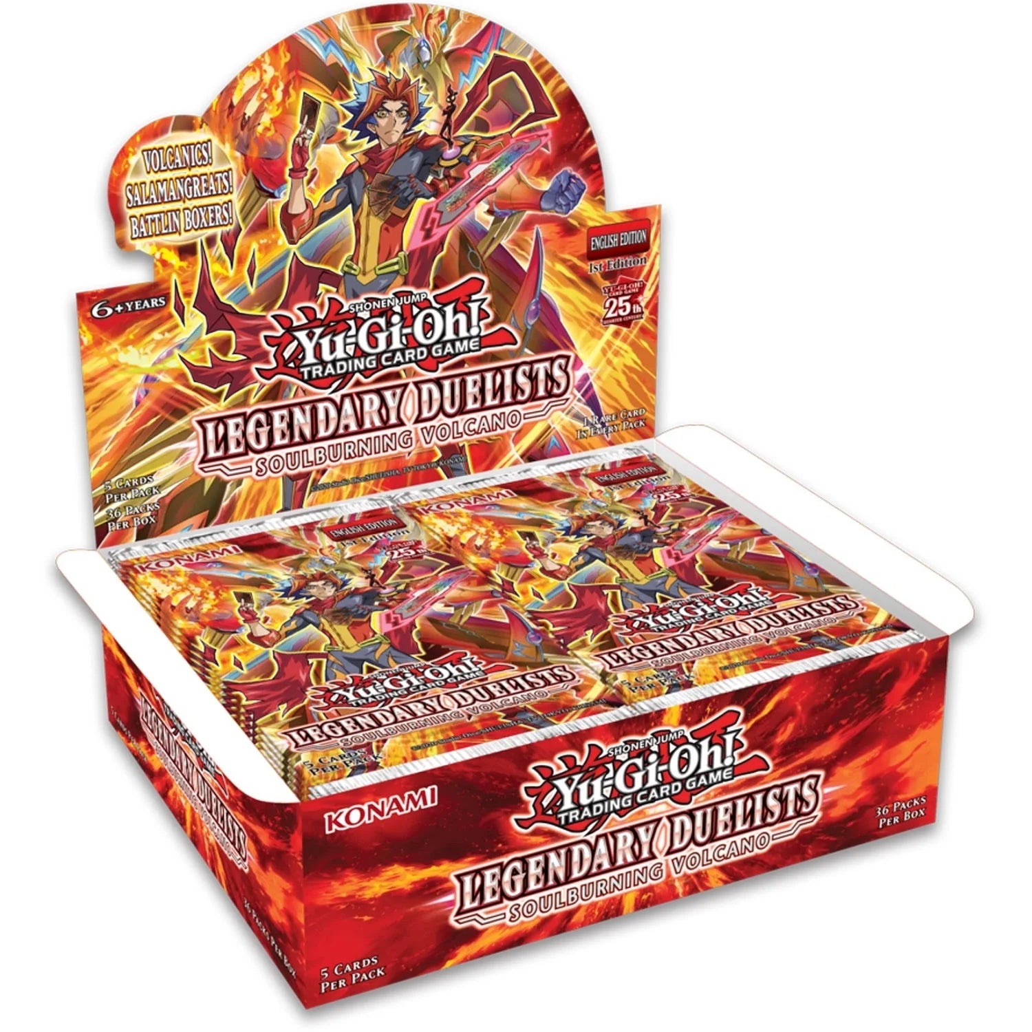 YU-GI-OH CCG: LEGENDARY DUELISTS BOOSTER: SOULBURNING VOLCANO Booster Box