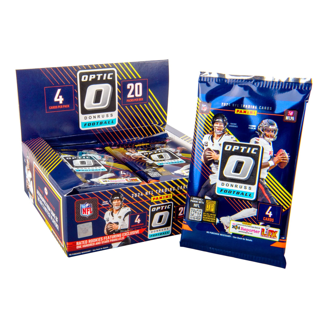 2024 Donruss Optic Football 20-Pack Retail Box Trading Cards