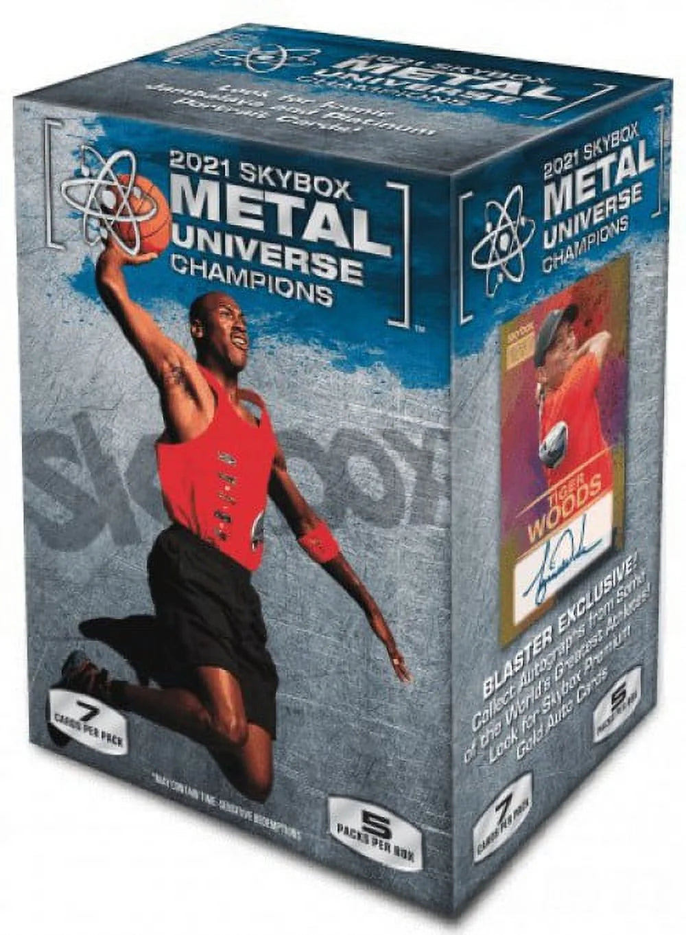 2021 Skybox Metal Universe Champions Trading Card BLASTER Box (5 Packs)