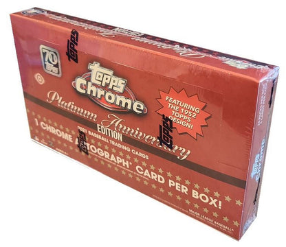 2021  Chrome Platinum Anniversary Baseball Hobby Box