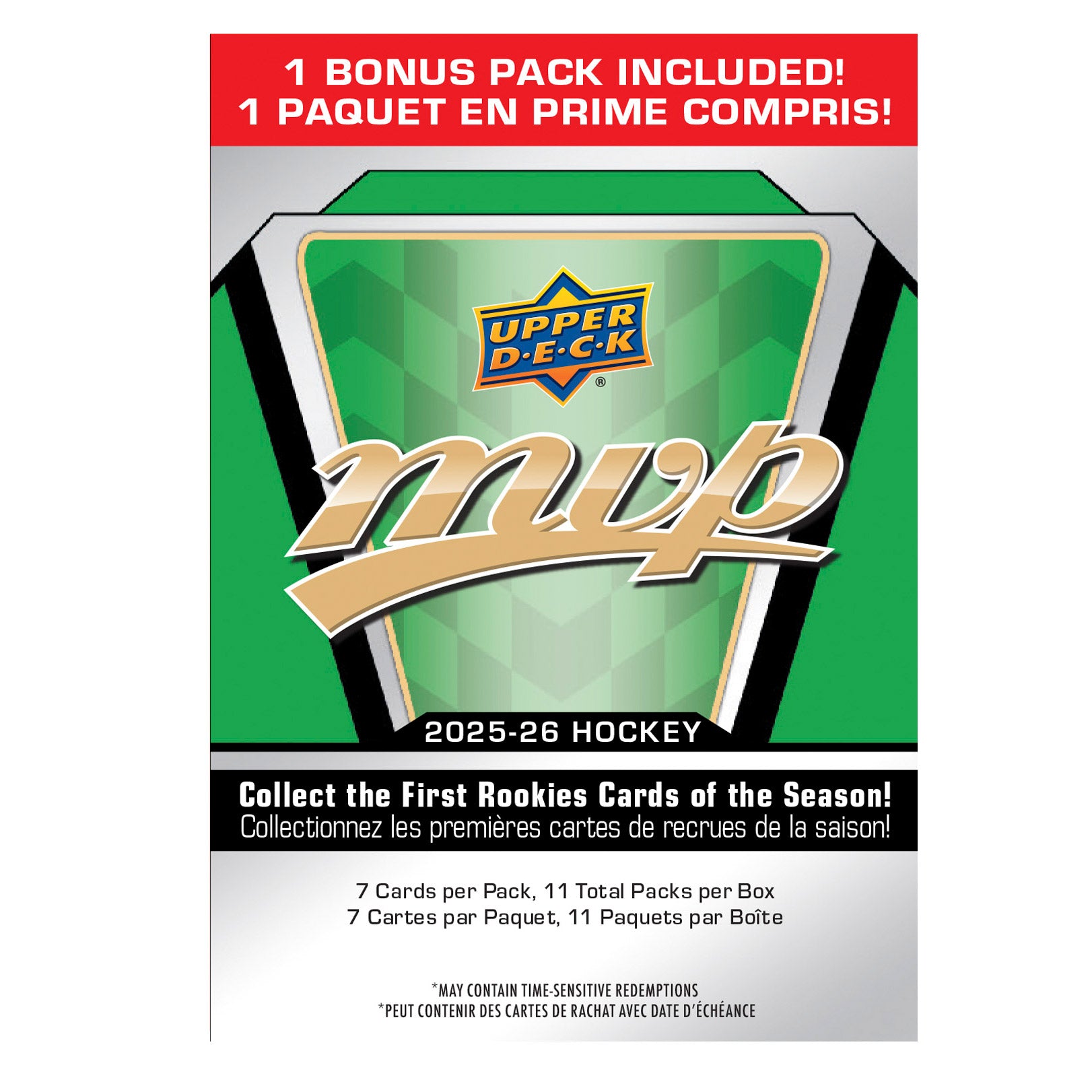 Upper Deck 2025-26 Hockey MVP Blaster Box, 3-Pack