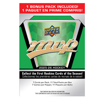 Upper Deck 2025-26 Hockey MVP Blaster Box, 3-Pack