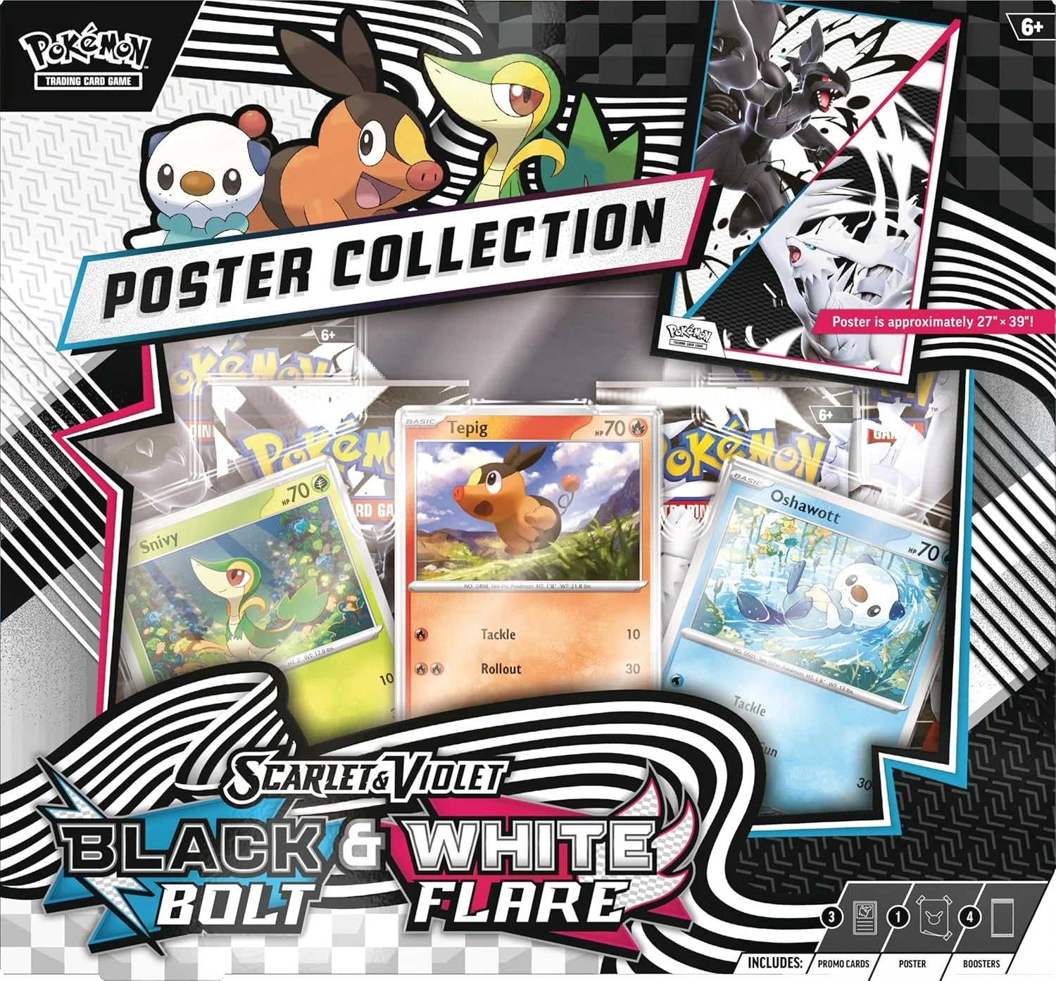 TCG Scarlet &amp; Violet 10.5 Unova Poster Collection Box - 4 Packs