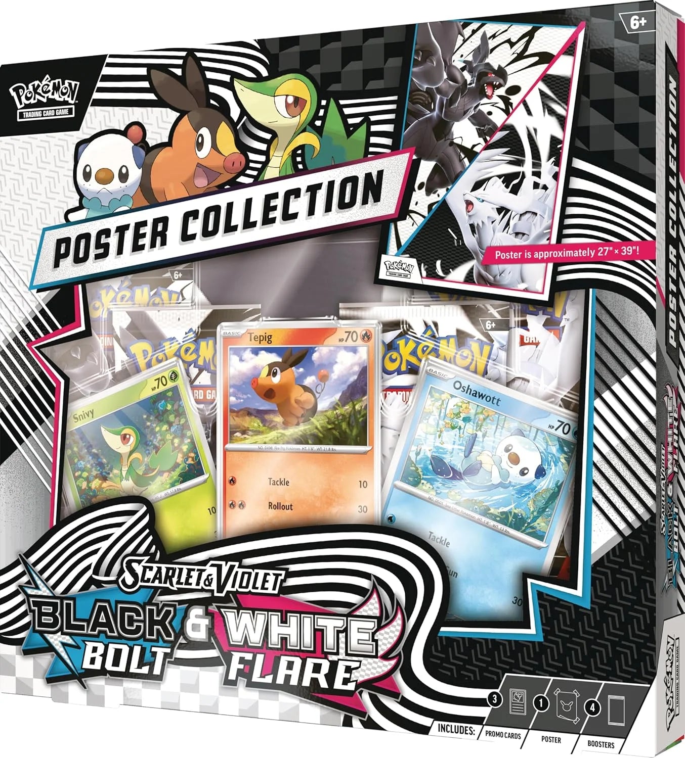 TCG Scarlet &amp; Violet 10.5 Unova Poster Collection Box - 4 Packs