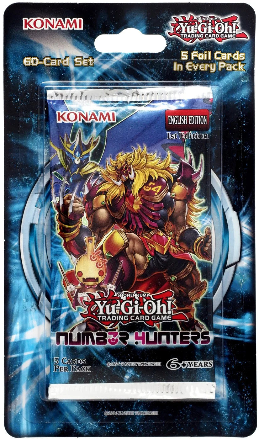 Yugioh Trading Card Game Number Hunters BLISTER Booster Pack (5 Cards)