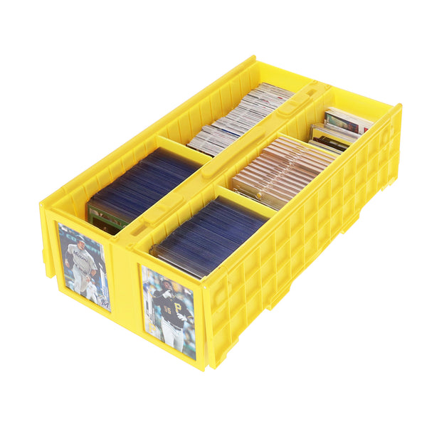 BCW Collectible Card Bin Holds 1600 Cards Yellow