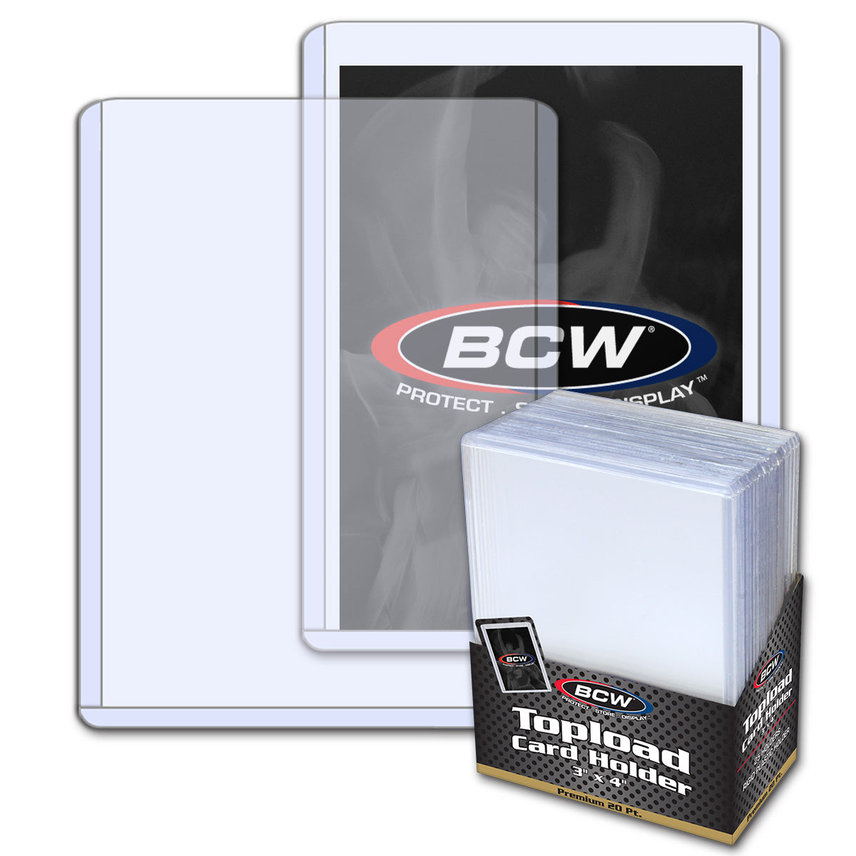200 3X4 Toploaders BCW