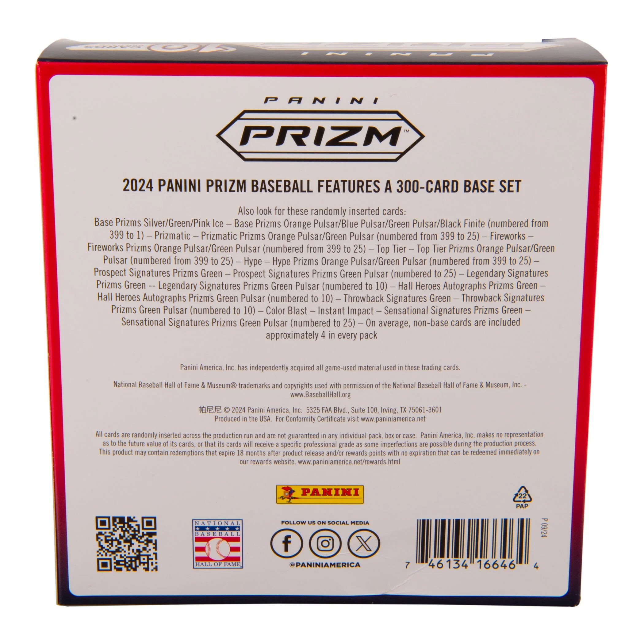 2024  Prizm Baseball Trading Cards Mega Box