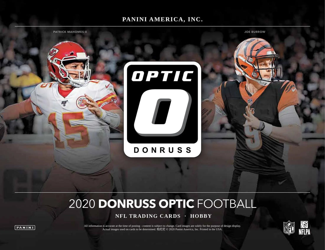 2020 Donruss Optic NFL Football Trading Cards Fat Pack