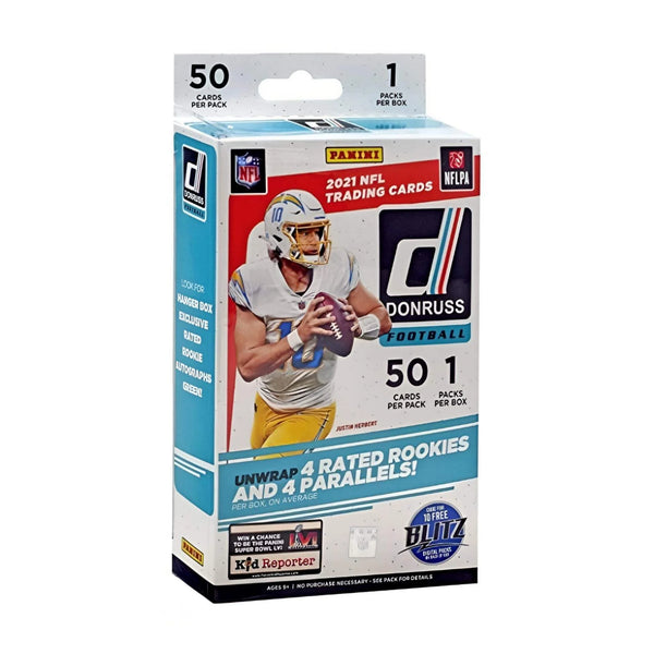 2021  Donruss Football Hanger Box - 50 Cards! Exclusive Rated Rookie Autographs Green!