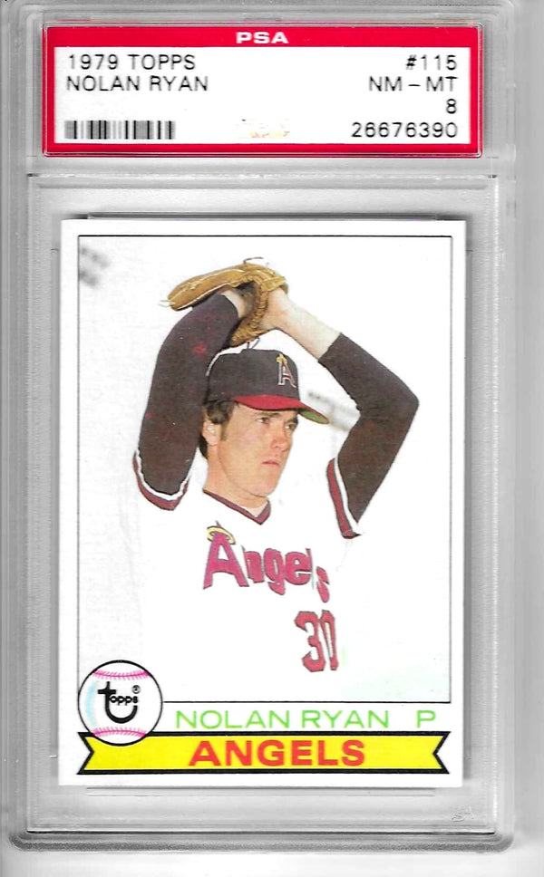 1979 Topps Nolan Ryan Card #115 PSA 8 NM-MT