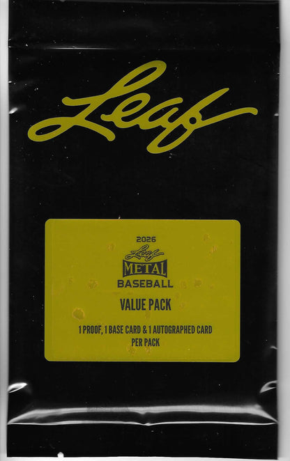 2026 Leaf Metal Baseball Value Pack