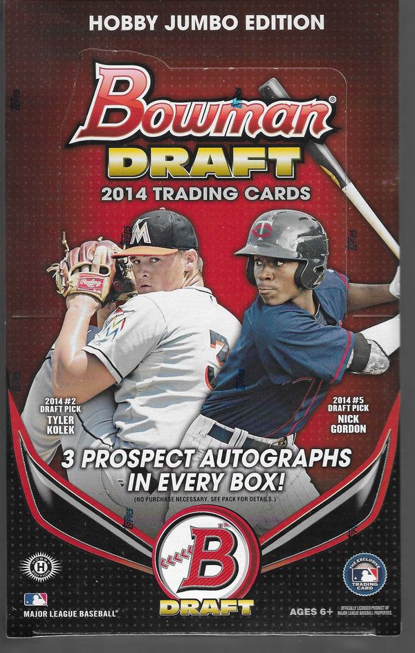 2014 Bowman Draft Picks And Prospects Hobby Jumbo Box - 3 Autos