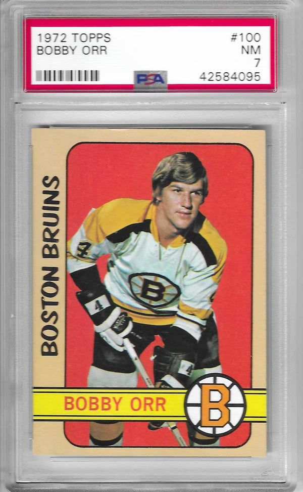 1971 Topps Bobby Orr #100 PSA 7 NM - Boston Bruins HOF