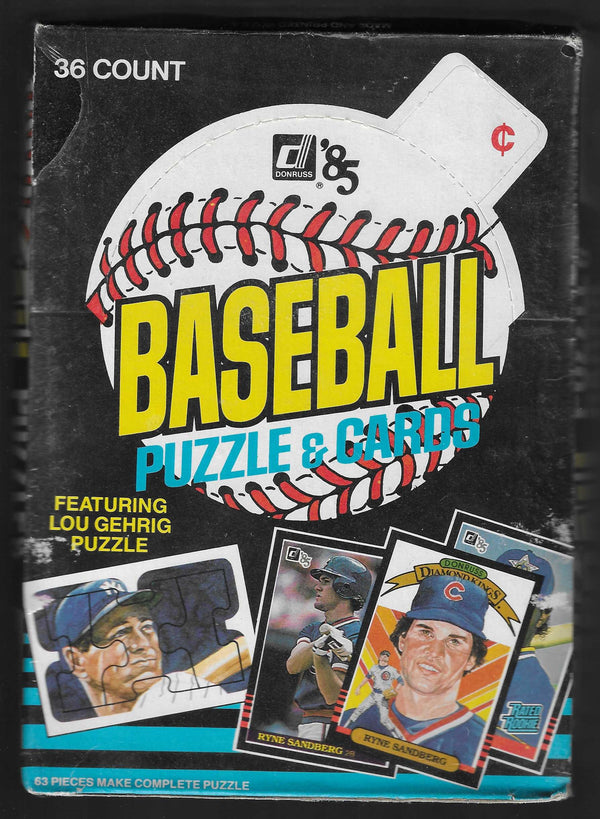 1985 Donruss BASEBALL Factory Sealed WAX Box - BBCE Certified