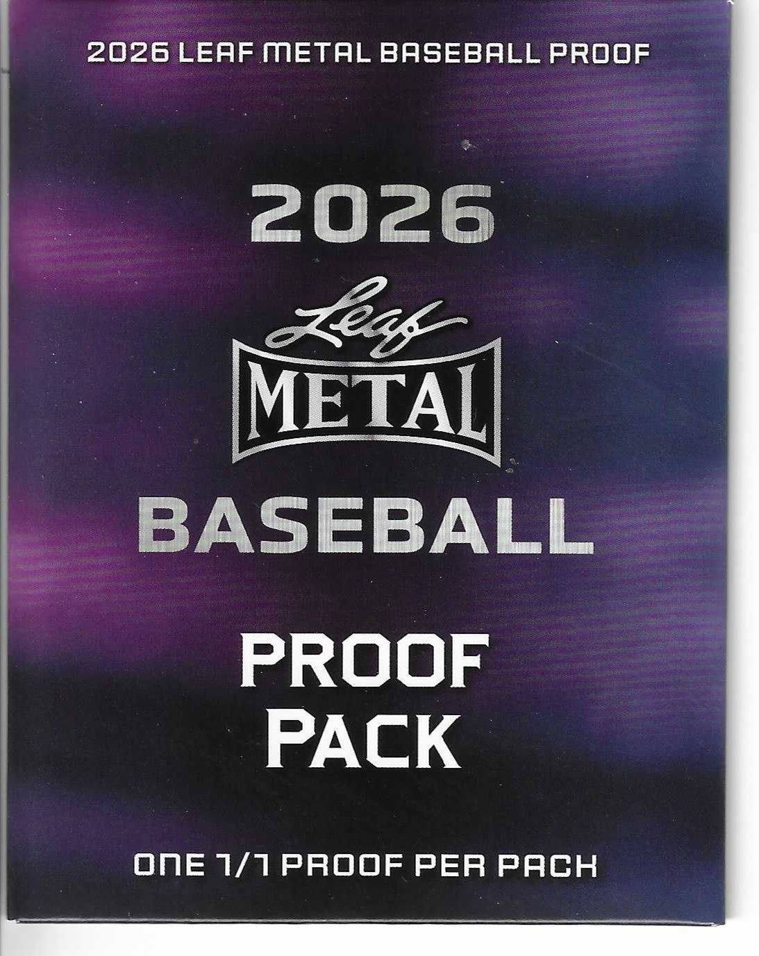 2026 Leaf Metal Baseball 1/1 Proof Pack