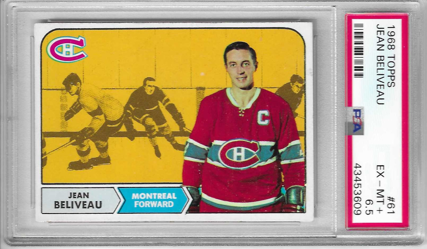 1968 Topps Jean Beliveau 