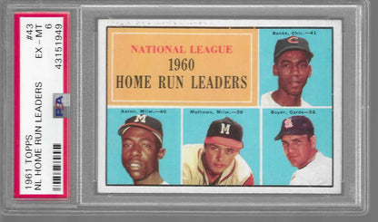 1961 TOPPS NL HOME RUN LEADERS 