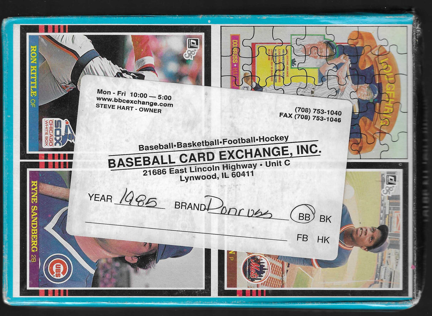 Scatola di cera sigillata in fabbrica Donruss BASEBALL del 1985 - Certificata BBCE
