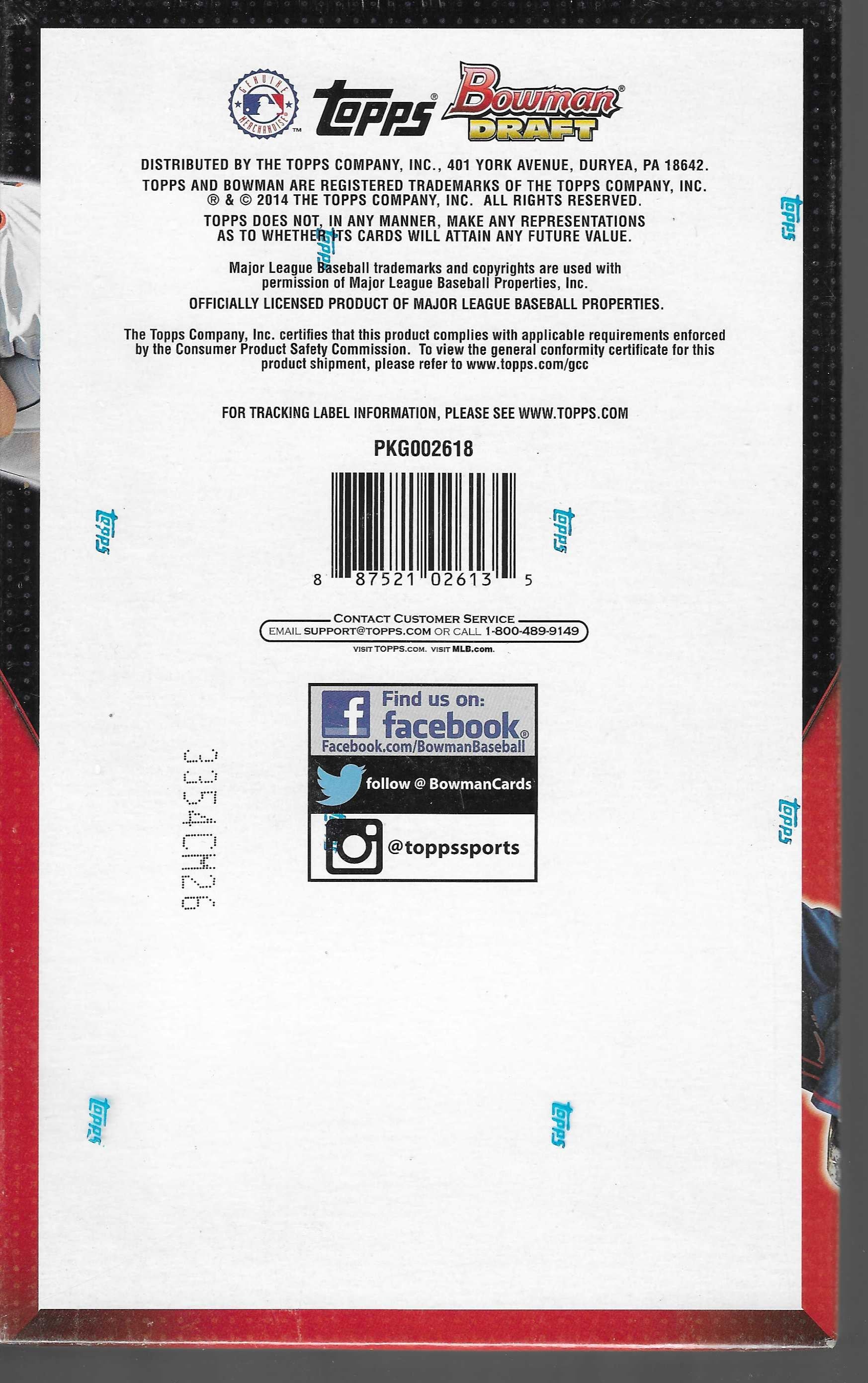 2014 Bowman Draft Picks And Prospects Hobby Jumbo Box - 3 Autos