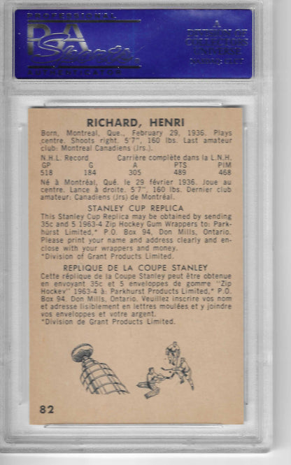 1963 Parkhurst Henri Richard 