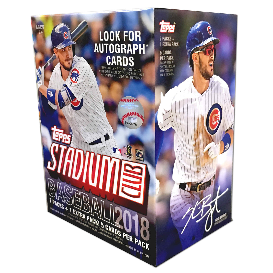2018  Stadium Club Retail Blaster Box (8 Packs/5 Cards)