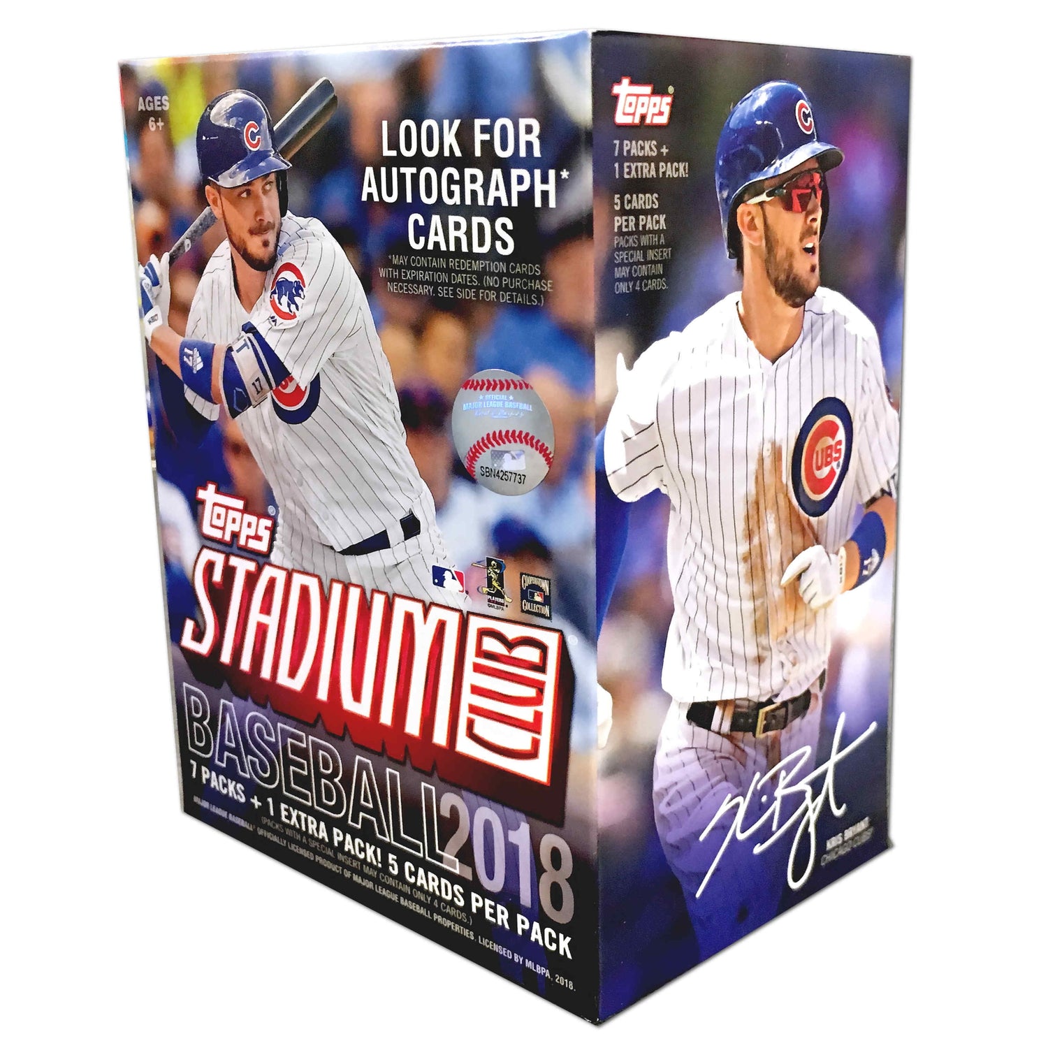 2018  Stadium Club Retail Blaster Box (8 Packs/5 Cards)
