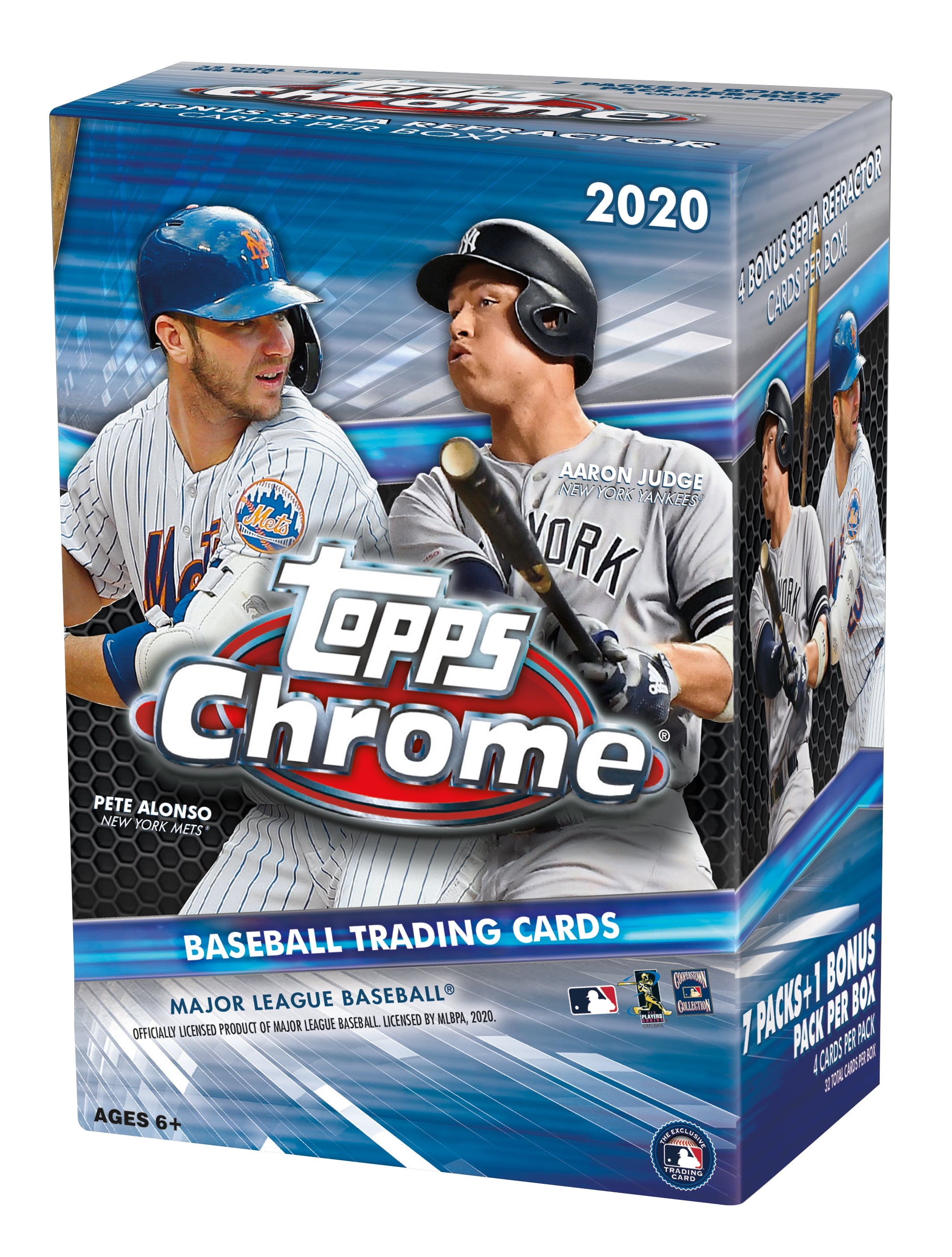 2020  Chrome MLB Baseball Trading Cards Blaster Box- 28 Cards + 1 Bonus Pack
