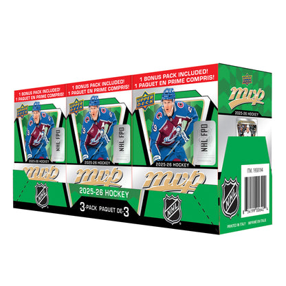 Upper Deck 2025-26 Hockey MVP Blaster Box, 3-Pack