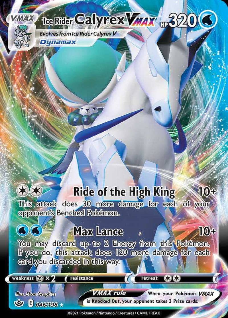 Trading Cards: Ice Rider Calyrex Vmax League Battle Deck
