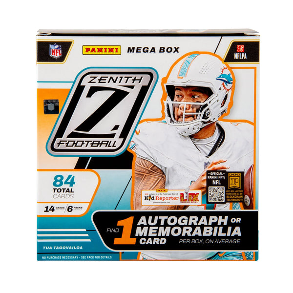 2024  Zenith Football Trading Cards Mega Box
