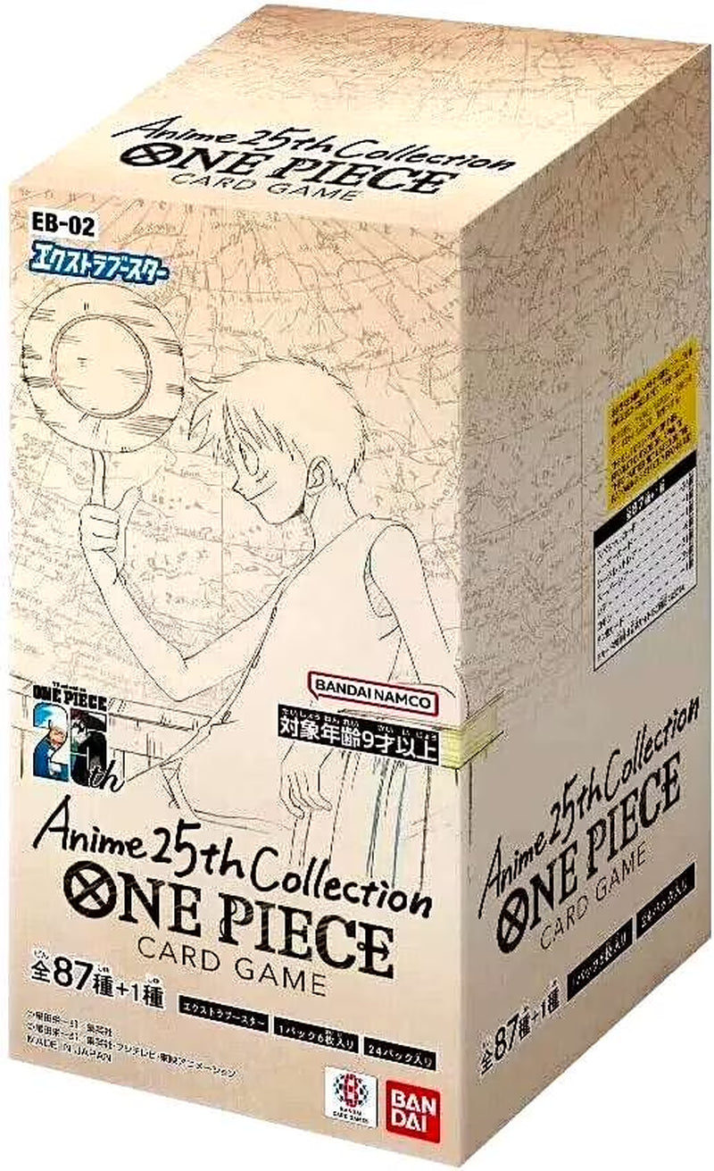 One Piece Card Game Extra Booster Anime 25Th Collection EB-02 Booster Box (Japanese) - 24 Packs