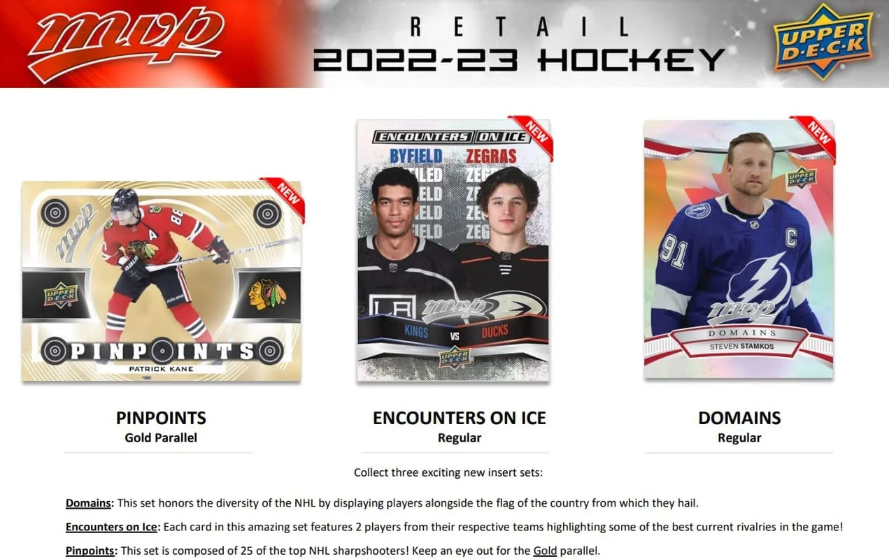 NHL  2022-23 MVP Hockey Trading Card RETAIL Box (36 Packs)