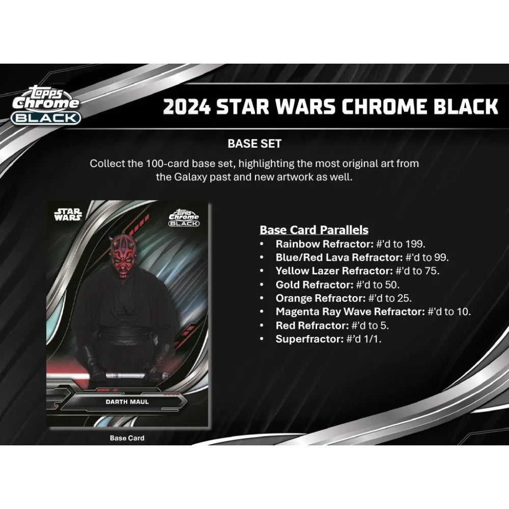 Star Wars Chrome Black Hobby Box ( 2024)