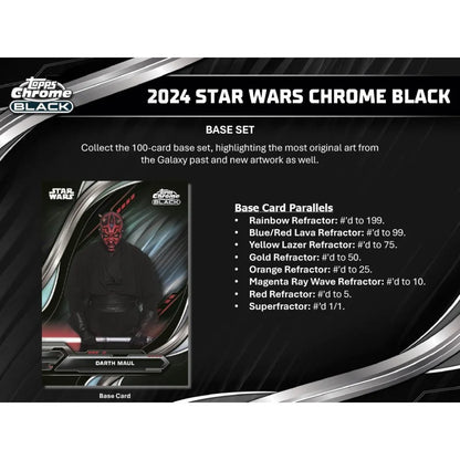 Star Wars Chrome Black Hobby Box ( 2024)