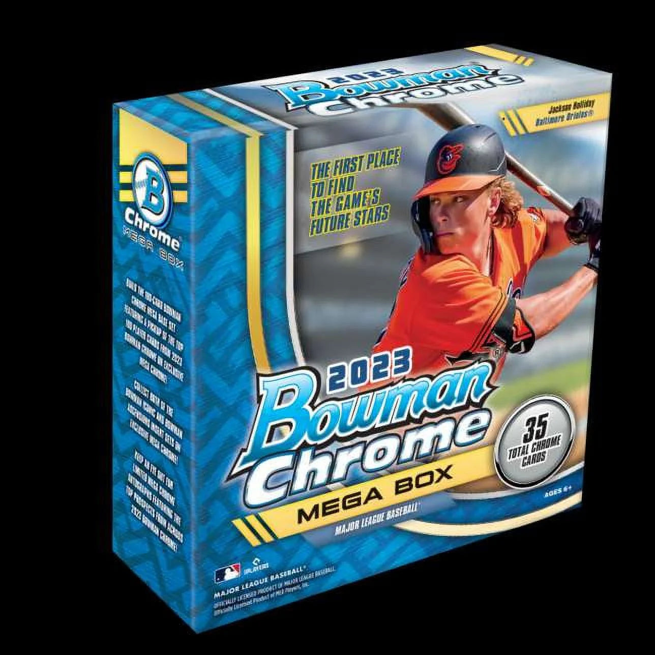MLB 2023 Baseball Booster Box Trading Card MEGA Box (4 Packs + 2 Mega Chrome Packs)