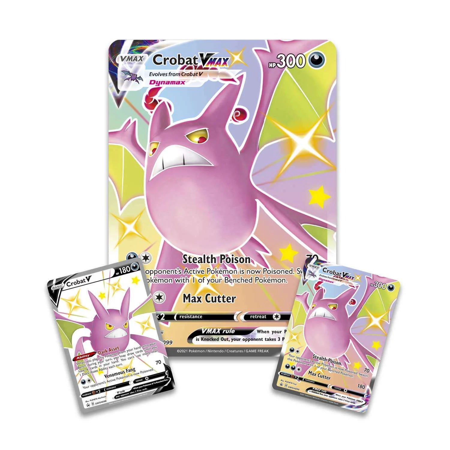 Pokémon Shining Fates Shiny Crobat VMAX Premium Collection Trading Card Game