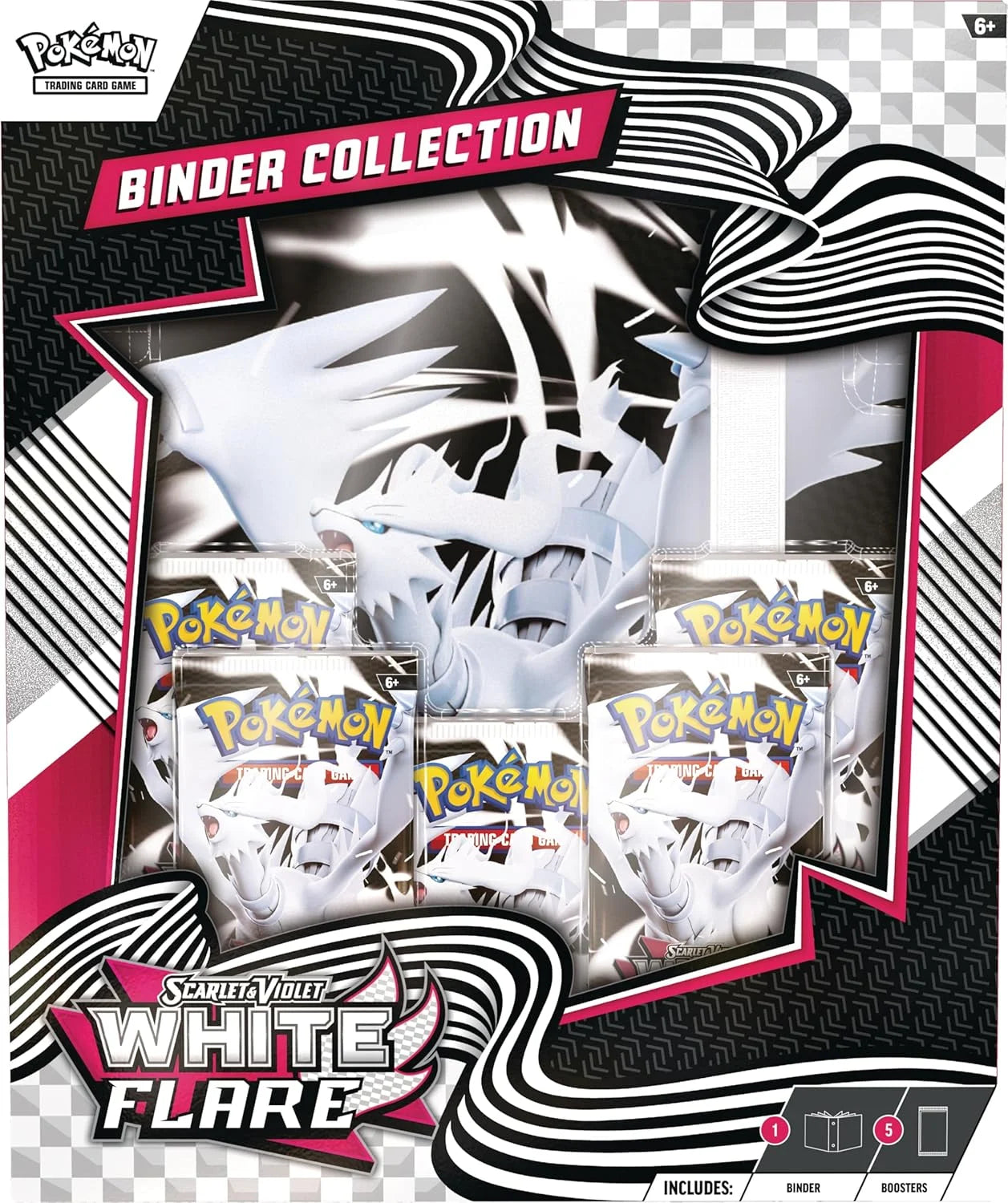Trading Card Games Scarlet & Violet 10.5 White Flare Binder Collection Box