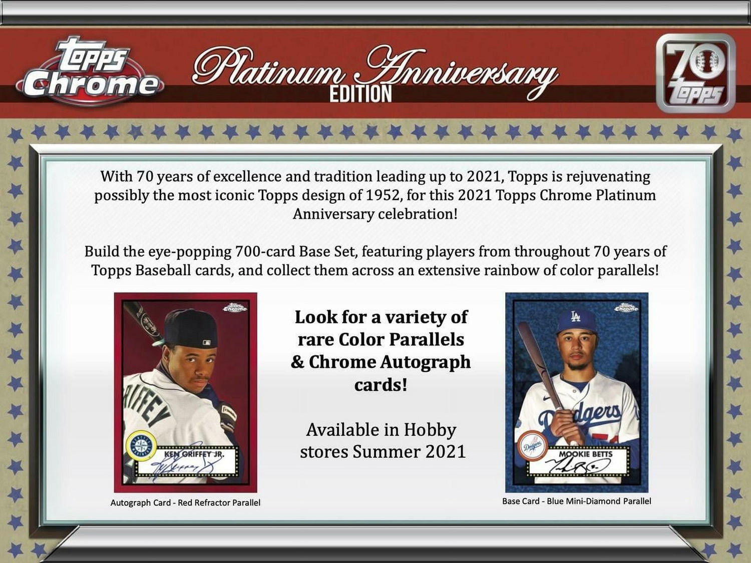 2021  Chrome Platinum Anniversary Baseball Hobby Box