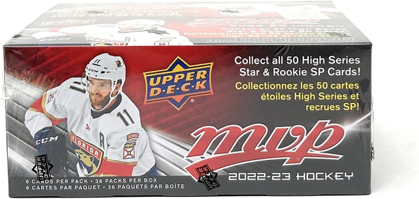 NHL  2022-23 MVP Hockey Trading Card RETAIL Box (36 Packs)